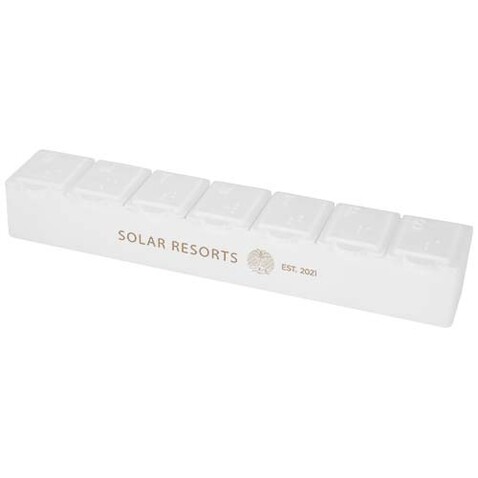 Dose 7 Tage Tabletten Box, weiss bedrucken, Art.-Nr. 12637301