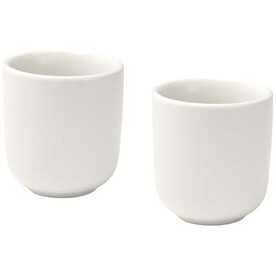 Male 90 ml Keramik Espressotassen – 2er Set, weiss bedrucken, Art.-Nr. 12639701
