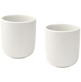 Male 200 ml Keramiktassen – 2er-Set, weiss bedrucken, Art.-Nr. 12639901