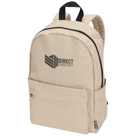 Byron 14" GRS-recycelter City Laptop Rucksack 14 L, Oatmeal bedrucken, Art.-Nr. 13009607 Byron 14" GRS-recycelter City Laptop Rucksack 14 L, Oatmeal bedrucken, Art.-Nr. 13009607