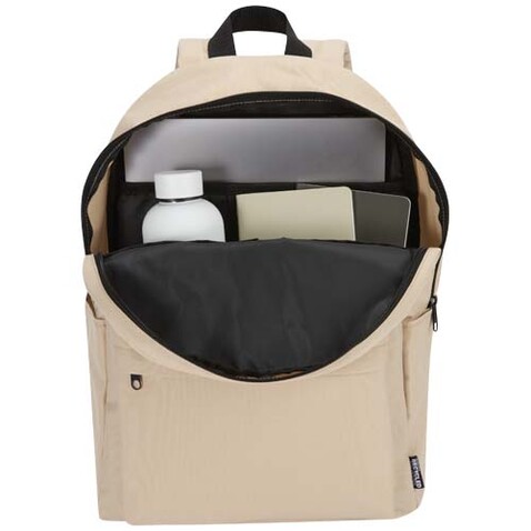 Byron 14" GRS-recycelter City Laptop Rucksack 14 L, Oatmeal bedrucken, Art.-Nr. 13009607 Byron 14" GRS-recycelter City Laptop Rucksack 14 L, Oatmeal bedrucken, Art.-Nr. 13009607