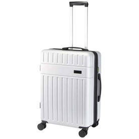 Rover 24&amp;quot; GRS-recycelter, erweiterbarer Trolley 70 L, silber bedrucken, Art.-Nr. 13009781