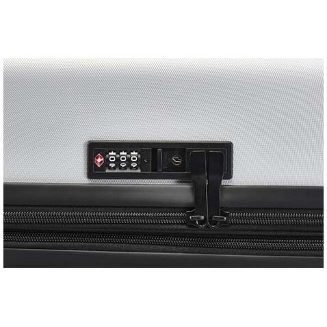 Rover 24" GRS-recycelter, erweiterbarer Trolley 70 L, silber bedrucken, Art.-Nr. 13009781