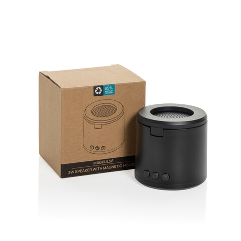 Magpulse 3W Speaker aus RCS rec. Kunststoff schwarz bedrucken, Art.-Nr. P311.1301