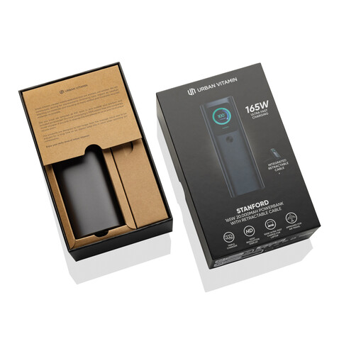 Urban Vitamin Stanford 165W 20.000mAh Powerbank grau bedrucken, Art.-Nr. P322.7802