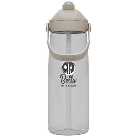 Camelbak® Thrive Flip 750 ml Tritan Renew Trinkflasche mit Flip Strohhalm, transparent klar bedrucken, Art.-Nr. 10088601