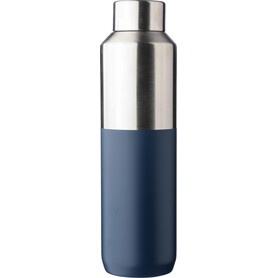 Recycelte doppelwandige Trinkflasche aus Edelstahl (600 ml) Esen – Blau bedrucken, Art.-Nr. 005999999_1267376