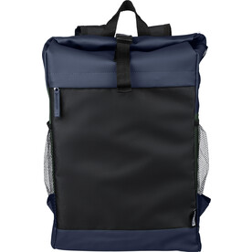 rPET-Polyester (600D) Rolltop-Rucksack Yani – Blau bedrucken, Art.-Nr. 005999999_1267404 rPET-Polyester (600D) Rolltop-Rucksack Yani – Blau bedrucken, Art.-Nr. 005999999_1267404
