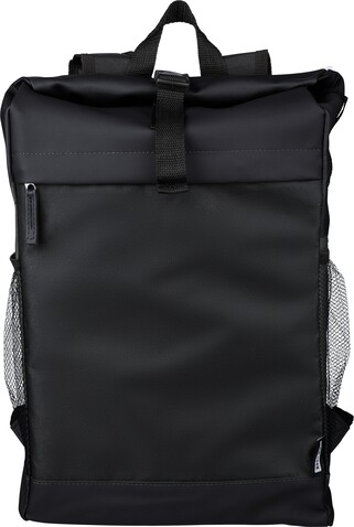rPET-Polyester (600D) Rucksack Yani – Schwarz bedrucken, Art.-Nr. 001999999_1267404