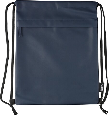 rPET Polyester (600D) Rucksack mit Kordelzug Auri – Blau bedrucken, Art.-Nr. 005999999_1267405