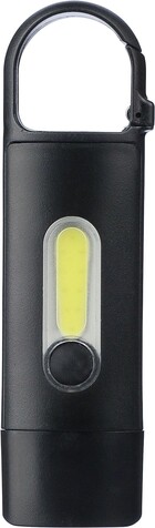 Recycelte ABS Mini-Taschenlampe Zai – Schwarz bedrucken, Art.-Nr. 001999999_1267536
