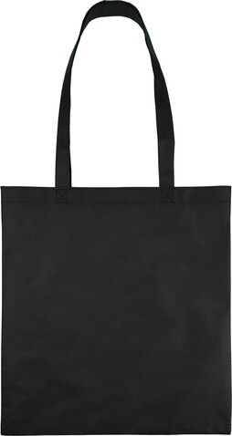 Einkaufstasche aus Vliesstoff (80 g/m2) Taye – Schwarz bedrucken, Art.-Nr. 001999999_1267589