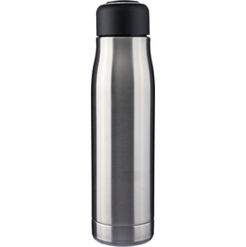 Doppelwandige Trinkflasche aus recyceltem Edelstahl (500 ml) Solene – Silber bedrucken, Art.-Nr. 032999999_1267777