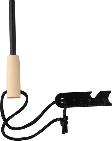 Edelstahl-Feueranzünderstab Azra – Braun bedrucken, Art.-Nr. 011999999_1267784