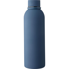 Recycelte doppelwandige Trinkflasche aus Edelstahl 500 ml Sena – Blau bedrucken, Art.-Nr. 005999999_1267809
