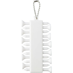 Golf-Tee-Set Aveline | Recycelt | 15 Stück – Weiß bedrucken, Art.-Nr. 002999999_1267823