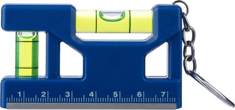 Wasserwaage Indira | Recycelt | Magnetisch – Kobaltblau bedrucken, Art.-Nr. 023999999_1267826