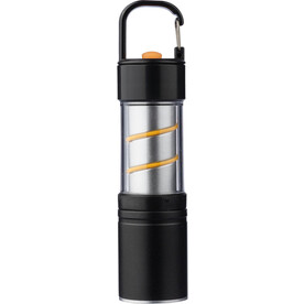 Aluminium COB-Taschenlampe Vela – Schwarz bedrucken, Art.-Nr. 001999999_1267908