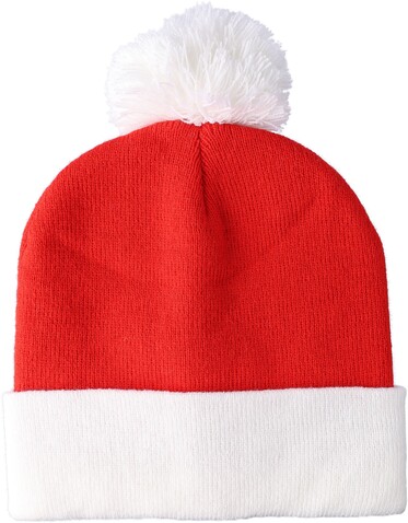 Weihnachtsmütze Eleni | Gestrickt – Rot bedrucken, Art.-Nr. 008999999_1271554
