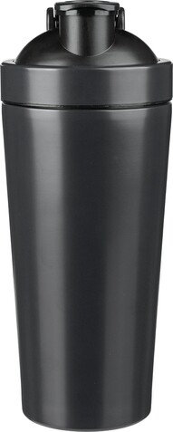 Einwandige Trinkflasche aus recyceltem Edelstahl (750 ml) Orla – Schwarz bedrucken, Art.-Nr. 001999999_1271992
