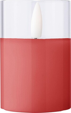 LED-Kerze Serin | Glashalter – Rot bedrucken, Art.-Nr. 008999999_1271993