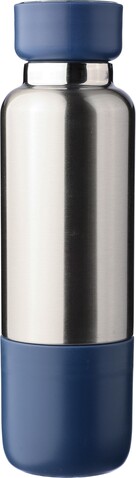 Doppelwandige Edelstahl-Trinkflasche (500 ml) Zev – Blau bedrucken, Art.-Nr. 005999999_1272569