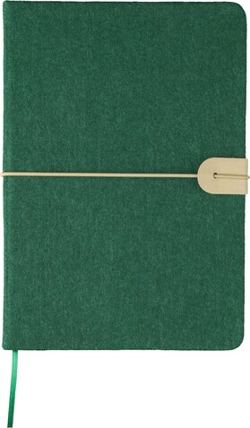 Notizbuch Dario | Recycelt | A5 | Liniert – Grün bedrucken, Art.-Nr. 004999999_1272570