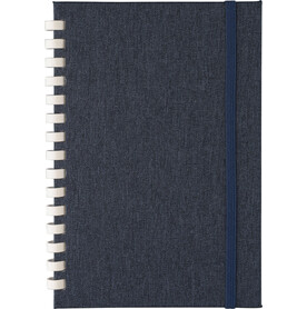 rPET-Notizbuch (A5) Ilias – Blau bedrucken, Art.-Nr. 005999999_1272571