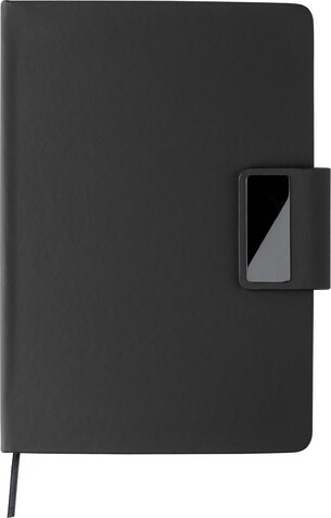 Notizbuch-Geschenkset Roan – Schwarz bedrucken, Art.-Nr. 001999999_1273146