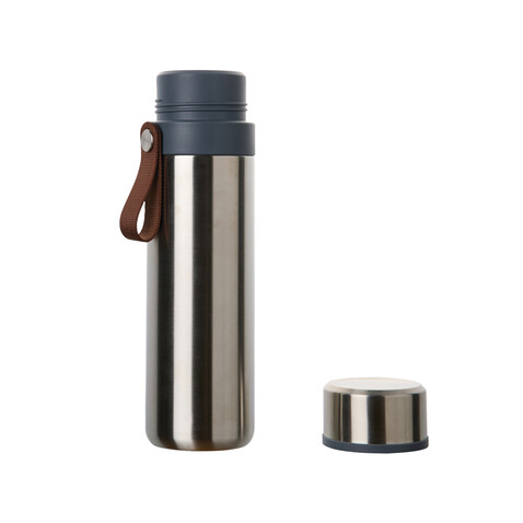 VINGA Tono RCS Thermoskanne mit zwei Bechern, 750ml Stahl bedrucken, Art.-Nr. V4300702 VINGA Tono RCS Thermoskanne mit zwei Bechern, 750ml Stahl bedrucken, Art.-Nr. V4300702