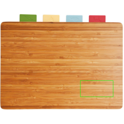 Schneidebrett Set im Index Design braun bedrucken, Art.-Nr. P261.219