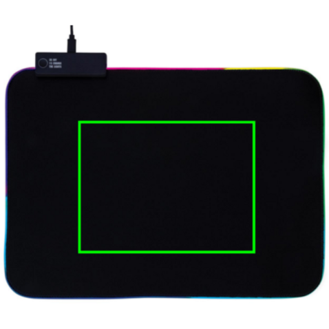 RGB Gaming Mauspad schwarz bedrucken, Art.-Nr. P300.201