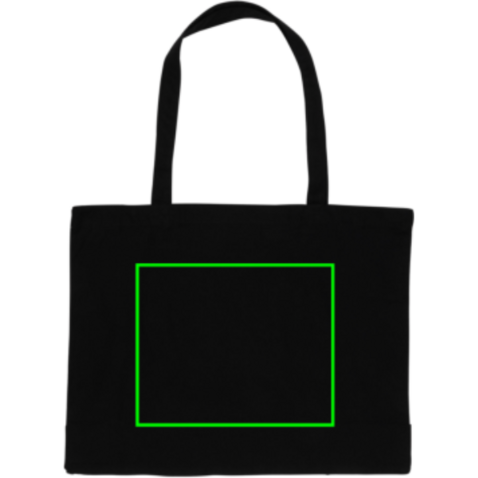 Impact AWARE™ recycelte Baumwoll-Shopper 145gr schwarz bedrucken, Art.-Nr. P762.651
