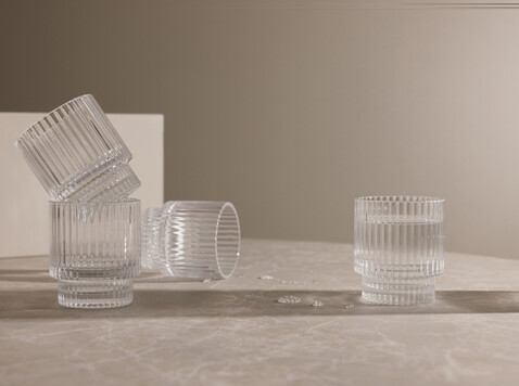 VINGA York Tumbler, 4-tlg. Set transparent bedrucken, Art.-Nr. V4330900