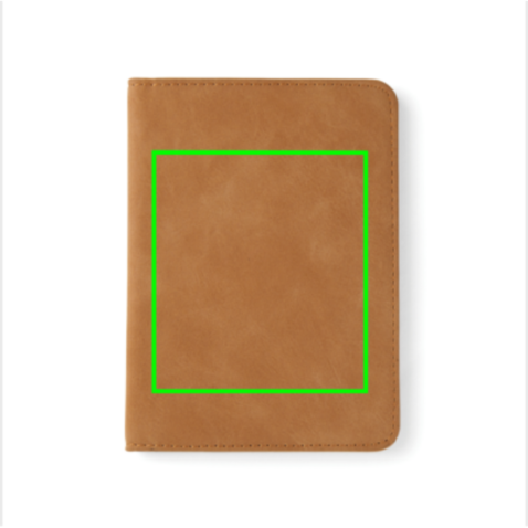 VINGA Bosler RCS RFID Passport-Cover braun bedrucken, Art.-Nr. V8200509