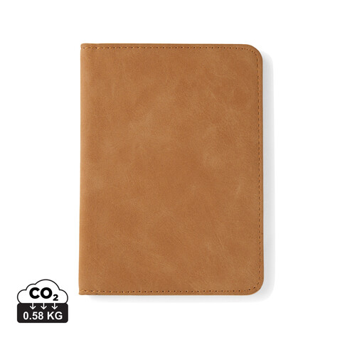 VINGA Bosler RCS RFID Passport-Cover braun bedrucken, Art.-Nr. V8200509