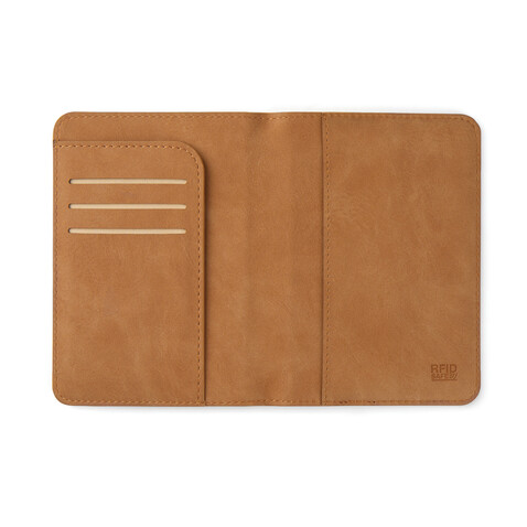 VINGA Bosler RCS RFID Passport-Cover braun bedrucken, Art.-Nr. V8200509