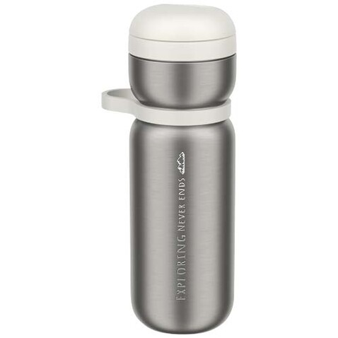 Mepal Twist 600 ml Thermo-Sportflasche, weiss bedrucken, Art.-Nr. 10091001