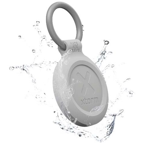 Xtorm XTAG2A0 wasserfester Reise-Smart-Tag, Ash white melange bedrucken, Art.-Nr. 12447802