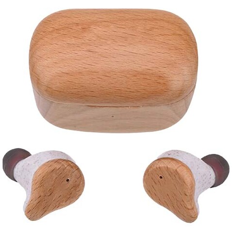 Prixton TWS163 Bluetooth® Ohrhörer, holz bedrucken, Art.-Nr. 2PA18571
