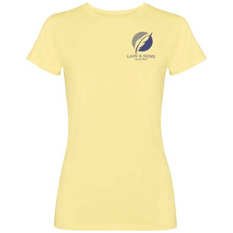 Fiyi T-Shirt für Damen, gelb bedrucken, Art.-Nr. R2201D91