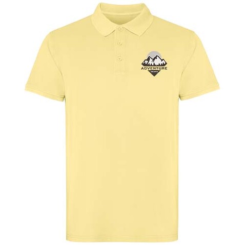 Cobain Poloshirt Unisex, gelb bedrucken, Art.-Nr. R2202D90