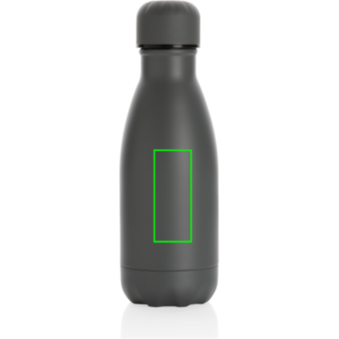 Solid Color Vakuum Stainless-Steel Flasche 260ml grau bedrucken, Art.-Nr. P436.962
