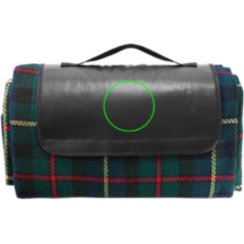 Tartan Picknickdecke schwarz bedrucken, Art.-Nr. P459.610