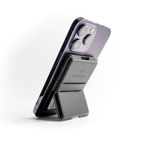 C-Secure MagSafe Phone-Wallet schwarz bedrucken, Art.-Nr. P820.9901
