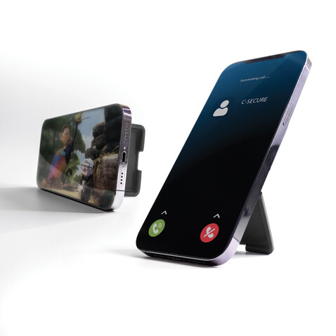 C-Secure MagSafe Phone-Wallet schwarz bedrucken, Art.-Nr. P820.9901