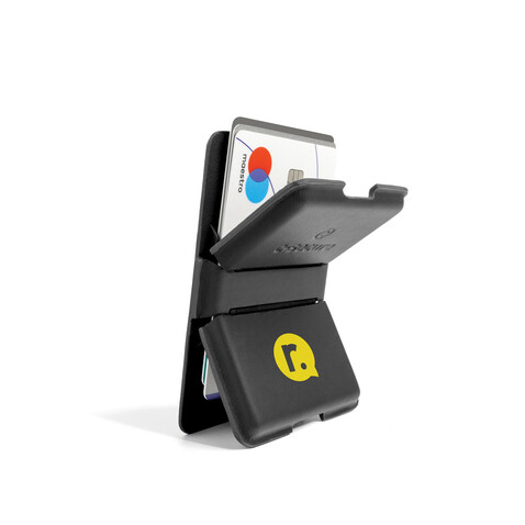C-Secure MagSafe Phone-Wallet schwarz bedrucken, Art.-Nr. P820.9901