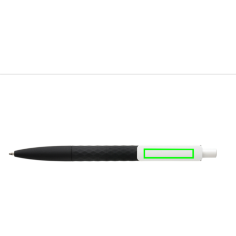 X3-Stift mit Smooth-Touch schwarz, weiß bedrucken, Art.-Nr. P610.961