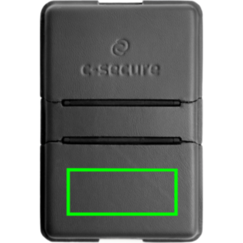 C-Secure MagSafe Phone-Wallet schwarz bedrucken, Art.-Nr. P820.9901
