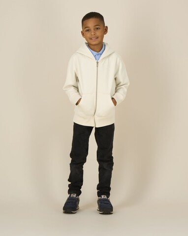 Mini Cultivator 2.0 - Der Iconic Kinder-Zip-Hoodie - Natural Raw - 9-11/134-146cm bedrucken, Art.-Nr. STSK182C05409